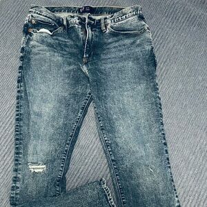 GAP Men's Skinny Fit Dark Wash Blue Jeans EUC